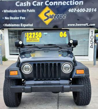 BLACK 2006 Jeep Wrangler X