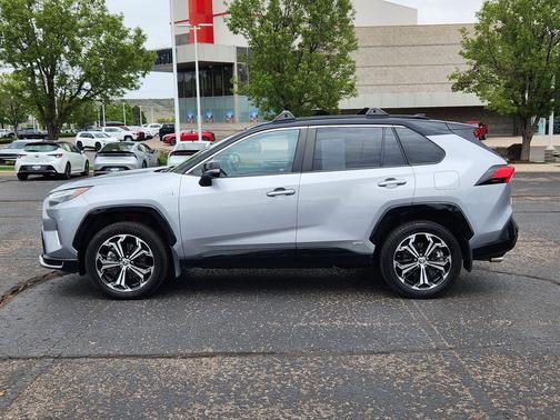 Silver Sky Metallic/Midnight Black Metallic 2024 Toyota RAV4 Prime XSE