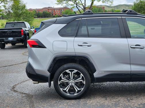 Silver Sky Metallic/Midnight Black Metallic 2024 Toyota RAV4 Prime XSE