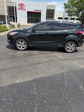 White Platinum Metallic Tri-Coat 2015 Ford Escape Titanium