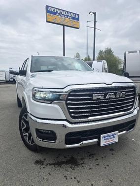 Bright White Clear Coat 2025 RAM 1500 Laramie