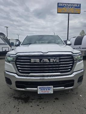 Bright White Clear Coat 2025 RAM 1500 Laramie