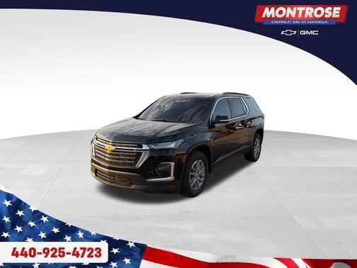 Black Metallic 2023 Chevrolet Traverse LT Cloth