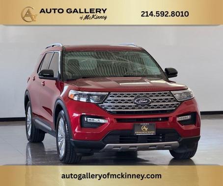 Red 2021 Ford Explorer Limited