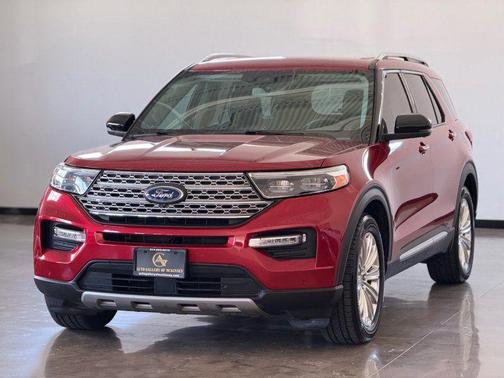 Red 2021 Ford Explorer Limited