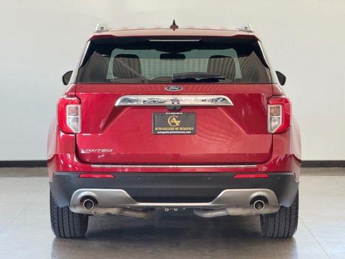 Red 2021 Ford Explorer Limited