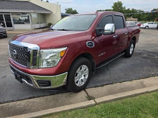 Red 2017 Nissan Titan SV