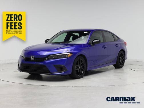 Blue 2024 Honda Civic Sport