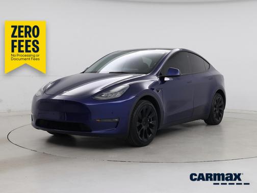 Blue 2021 Tesla Model Y Long Range