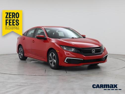 Red 2020 Honda Civic LX