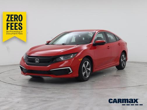 Red 2020 Honda Civic LX