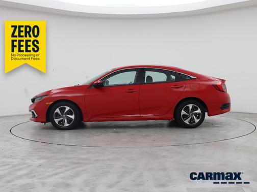 Red 2020 Honda Civic LX