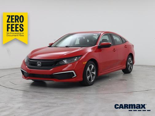 Red 2020 Honda Civic LX