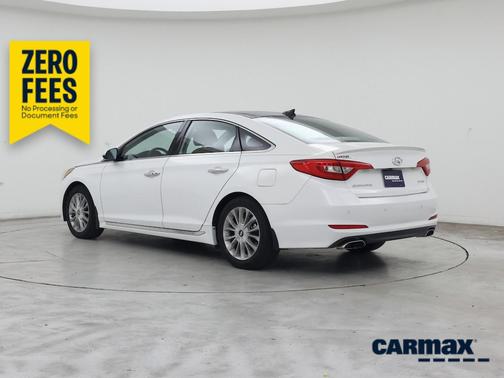 White 2015 Hyundai SONATA Limited