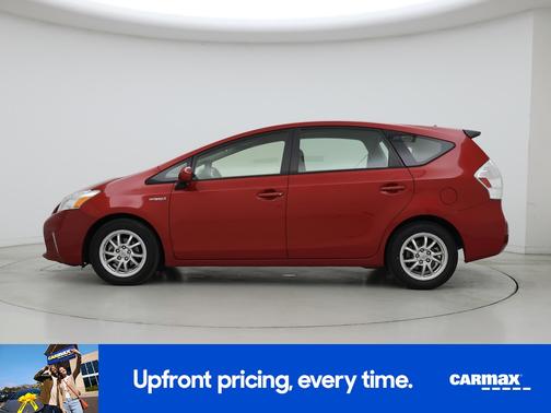 Red 2014 Toyota Prius v Three
