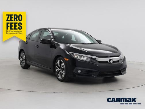 Black 2017 Honda Civic EX-T