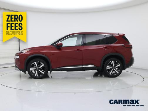 Red 2023 Nissan Rogue Platinum
