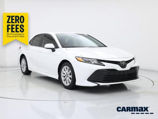 White 2019 Toyota Camry LE Sedan