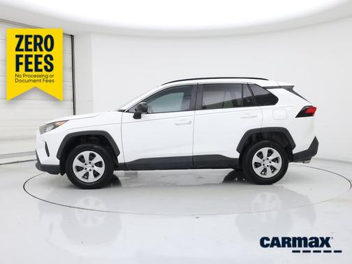 White 2019 Toyota RAV4 LE