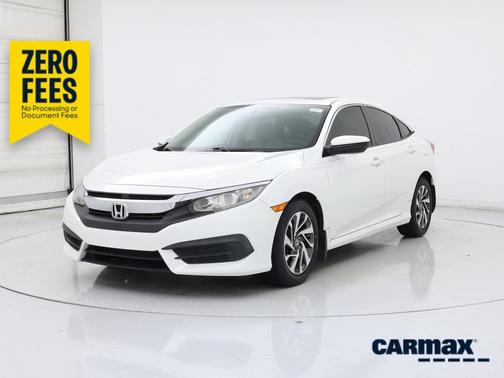 White 2016 Honda Civic EX