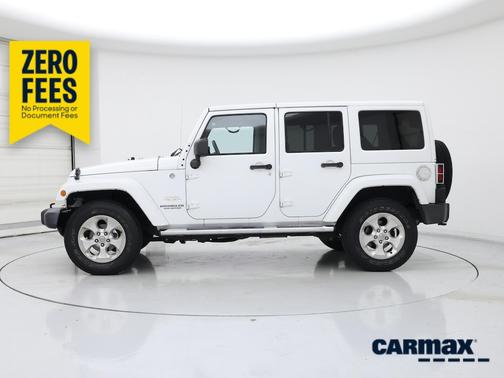 White 2014 Jeep Wrangler Unlimited Sahara