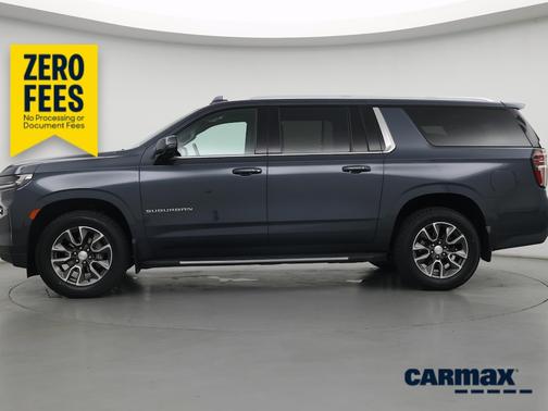 Blue 2021 Chevrolet Suburban LT