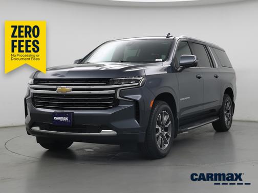 Blue 2021 Chevrolet Suburban LT