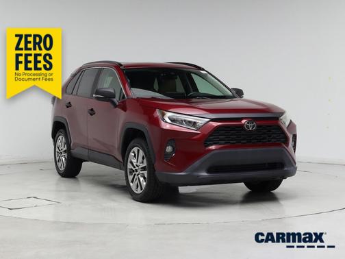 Red 2019 Toyota RAV4 XLE Premium