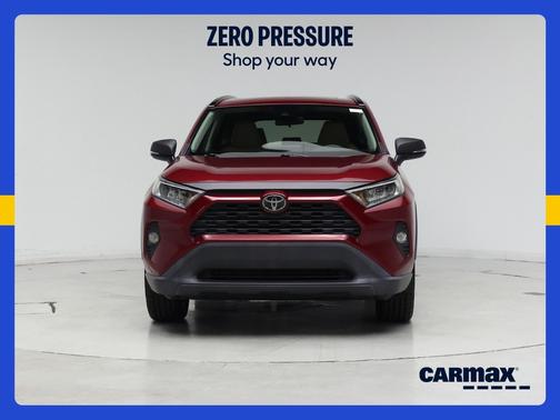 Red 2019 Toyota RAV4 XLE Premium