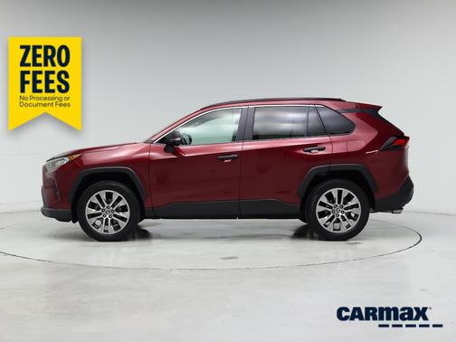 Red 2019 Toyota RAV4 XLE Premium