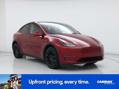 Red 2024 Tesla Model Y Long Range