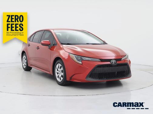Red 2020 Toyota Corolla LE