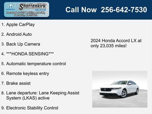 2024 Honda Accord LX 1.5T