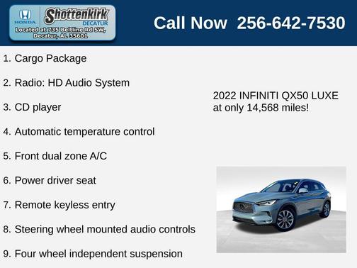 2022 INFINITI QX50 LUXE