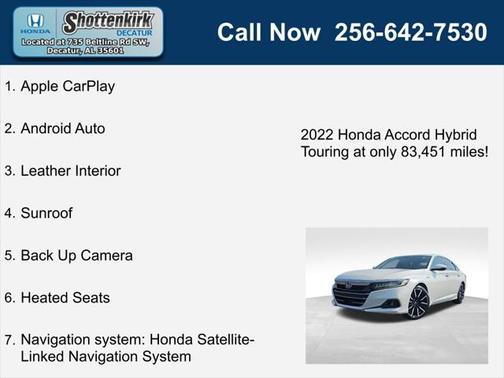 2022 Honda Accord Hybrid Touring