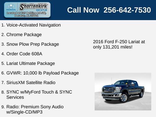 2016 Ford F-250 Lariat
