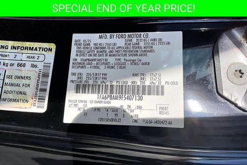 2015 Ford Mustang V6