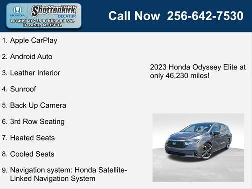 2023 Honda Odyssey Elite