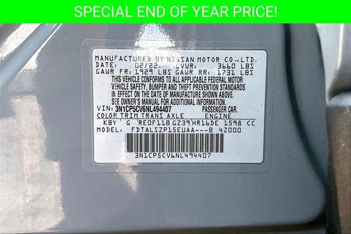 2022 Nissan Kicks SV