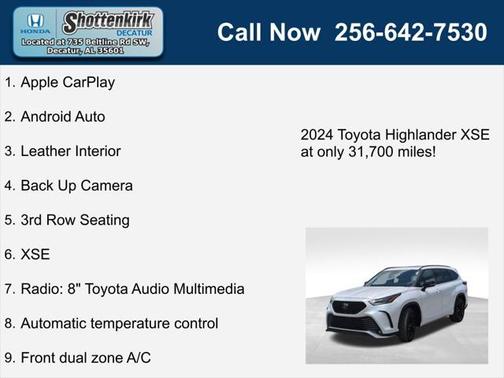 2024 Toyota Highlander XSE