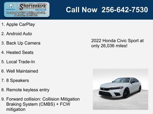 2022 Honda Civic Sport