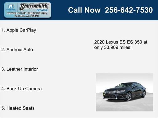 2020 Lexus ES 350 Base