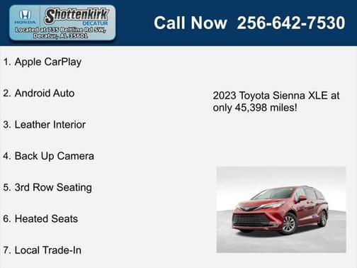 2023 Toyota Sienna XLE 7 Passenger