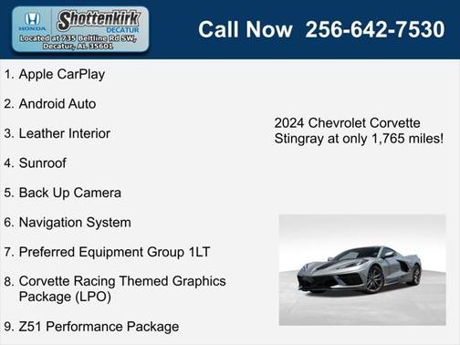 2024 Chevrolet Corvette Stingray w/1LT