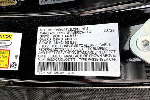 2022 Honda Accord Sport 1.5T