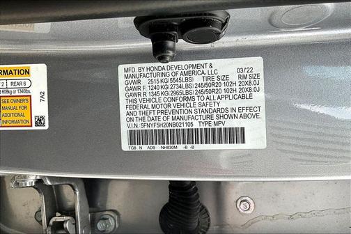 2022 Honda Pilot 2WD Special Edition