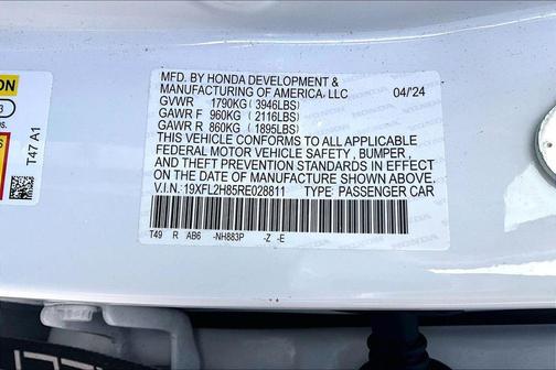 2024 Honda Civic Sport