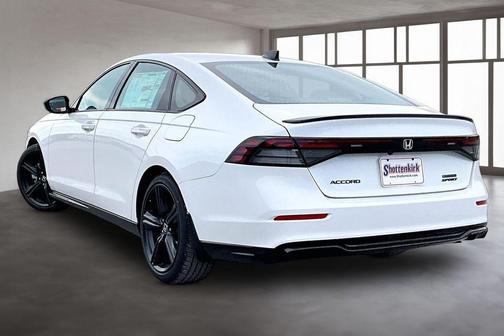 Platinum White 2026 Honda Accord Hybrid Sport-L