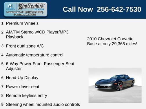 2010 Chevrolet Corvette Base