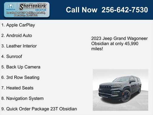 2023 Jeep Grand Wagoneer Obsidian 4x4
